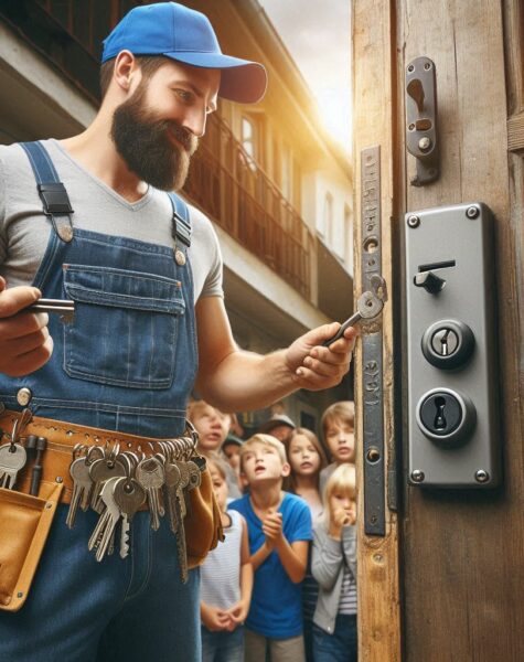 Anderlecht - ouverture porte par un serrurier