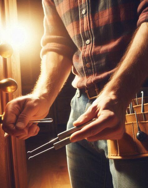 Saint-Gilles - door opened by a locksmith