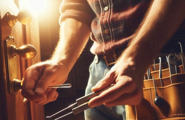 Saint-Gilles - door opened by a locksmith