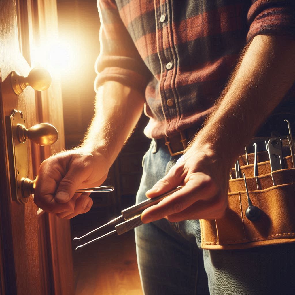 Saint-Gilles - door opened by a locksmith